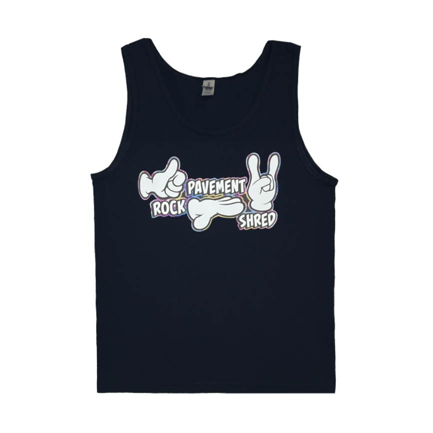 Rock Pavement Shred Tank Black