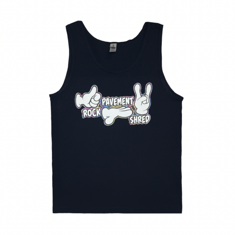 Rock Pavement Shred Tank Black