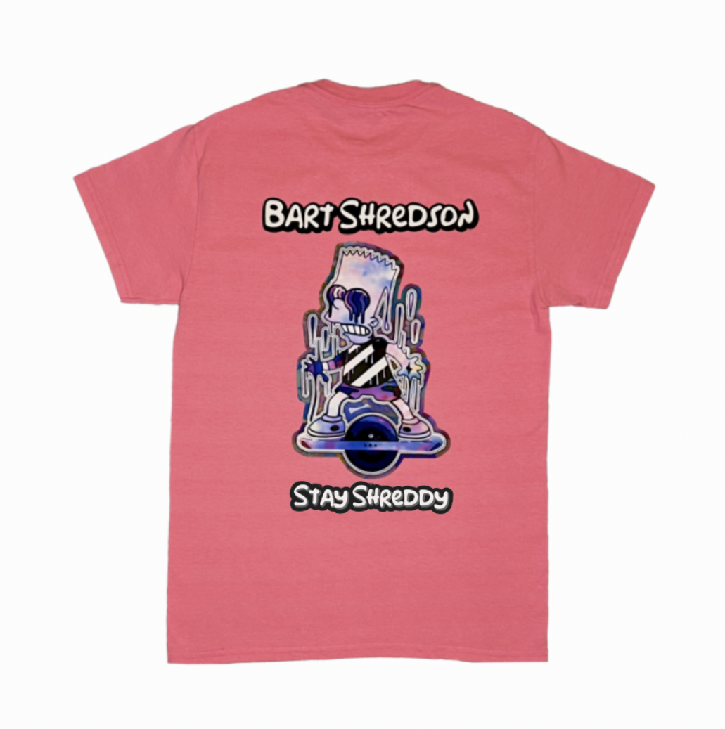 Bart Shredson Tee Pink