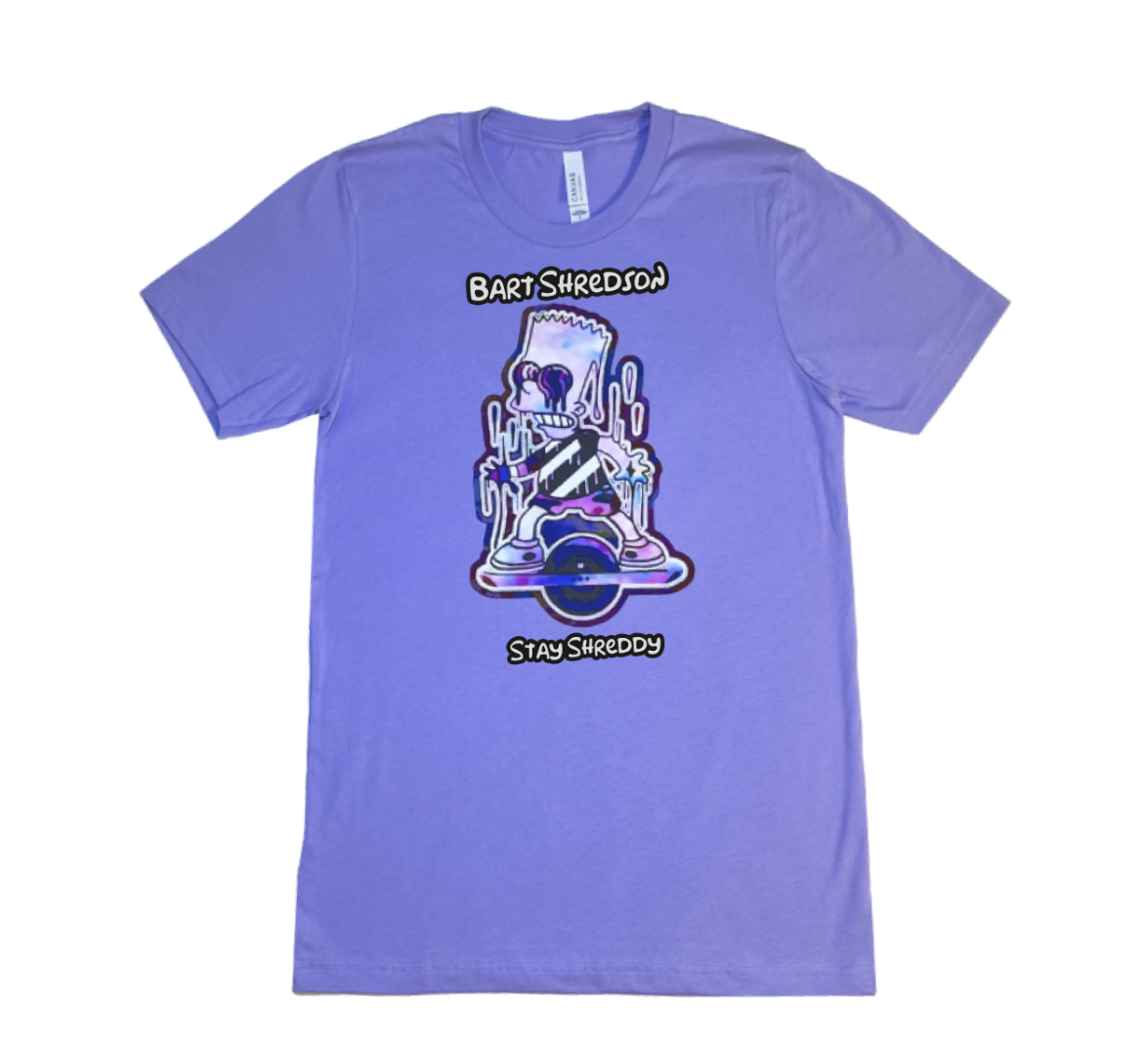 Bart Shredson Tee Purple