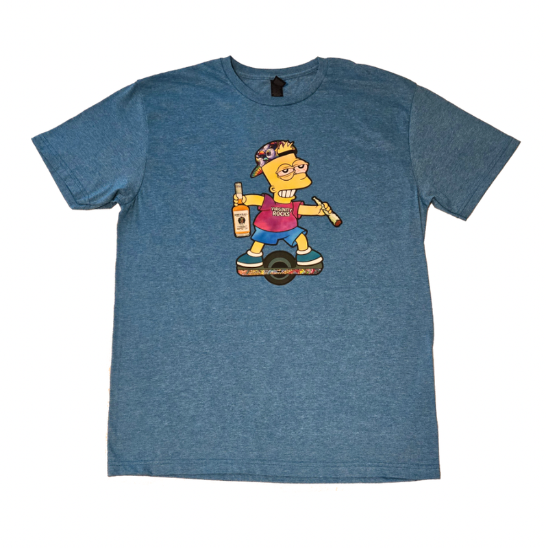 Bart Shredson Tee Blue
