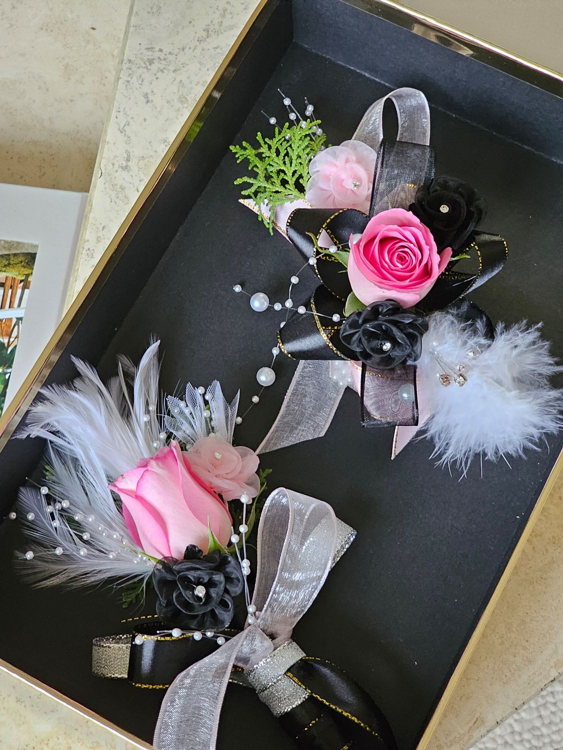 Corsage &amp; Boutonniere Set