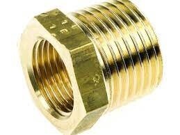 BRASS M/F REDUCING BUSH 1" (M) X 1/2 (F) BSP