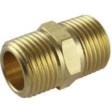 BRASS MALE HEX NIPPLE 3/4 BSP