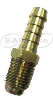 BRASS FUEL FILTER ADAPTOR 5/16 TUBE X 1/2 UNF