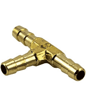 BRASS AIRLINE TEE 3/16 HOSE