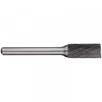 CARBIDE BURR 3/8" CYLINDRICAL END CUT 1/4" SHANK
