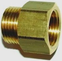 BRASS M/F ADAPTOR  3/8(F) X1/4(M) NPT