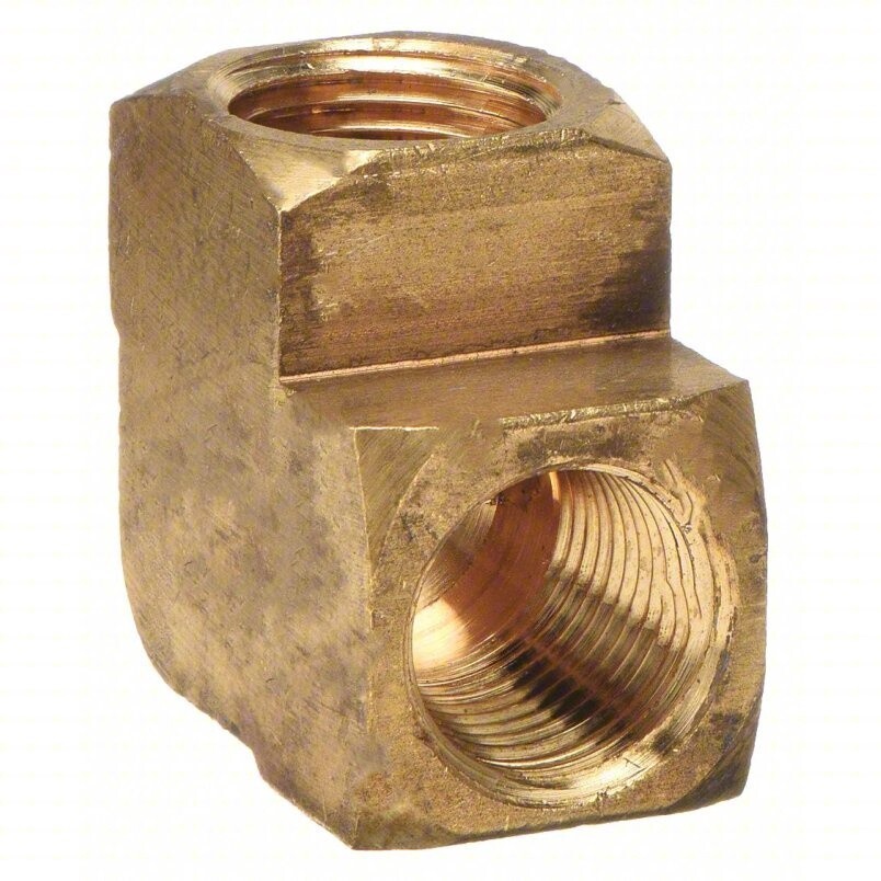 BRASS 90 DEG FEMALE ELBOW 1/8 NPT