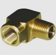 BRASS 90DEG M/F EXTRUDED  ELBOW 1/4 NPT