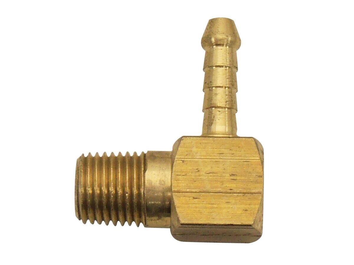 BRASS AIRLINE MALE ELBOW 5/16 HOSE X 1/4 BSP