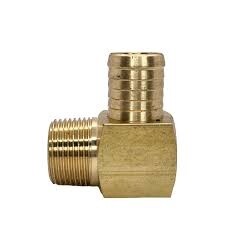 BRASS AIRLINE MALE ELBOW 5/8 HOSE X 3/8 BSP