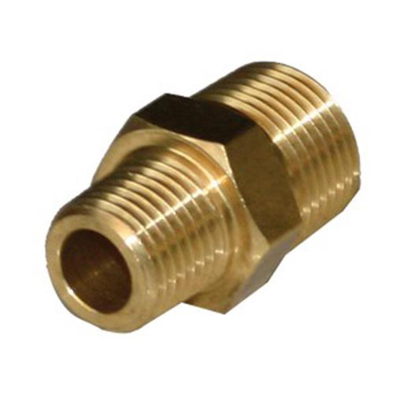 BRASS MALE RED. NIPPLE 3/4 X 3/8 BSP