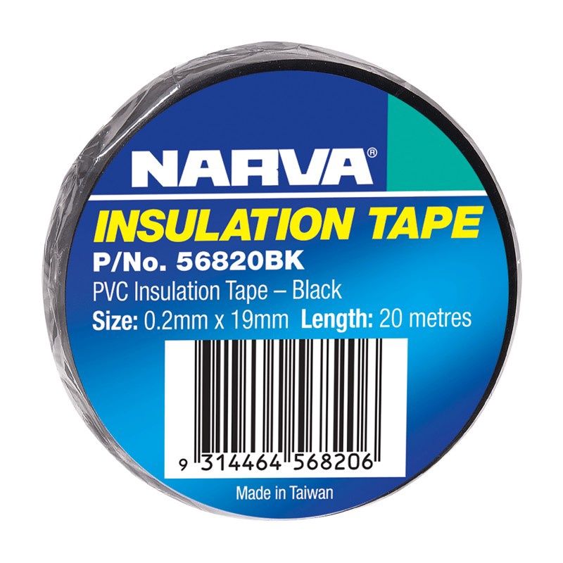 TAPE INSULATION 19MMX20M PVC BLK