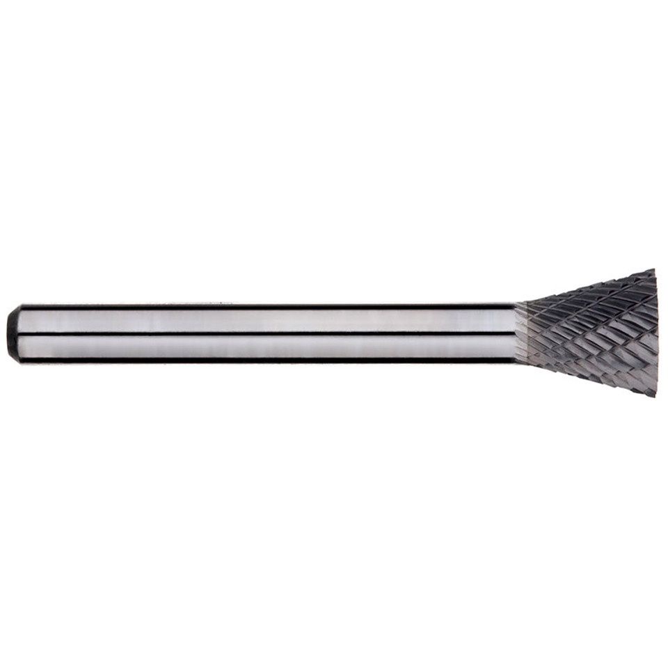 CARBIDE BURR INVERTED TAPER 6MM SHANK