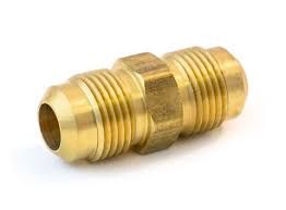 BRASS DOUBLE FLARE UNION 1/4 TUBE