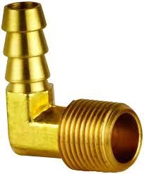 BRASS AIRLINE MALE ELBOW 1'' HOSE X 1'' BSP