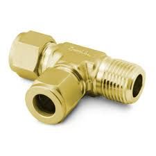 BRASS COMP UNION MALE RUN TEE 3/16 TUBE X 1/8 BSP
