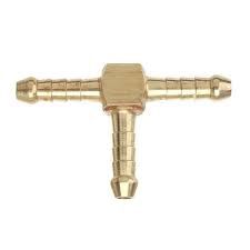 BRASS AIRLINE TEE 5/16 HOSE