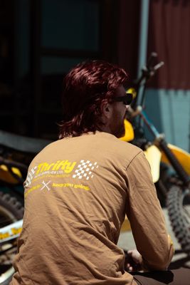 RACING CHECK LONG SLEEVE T SHIRT