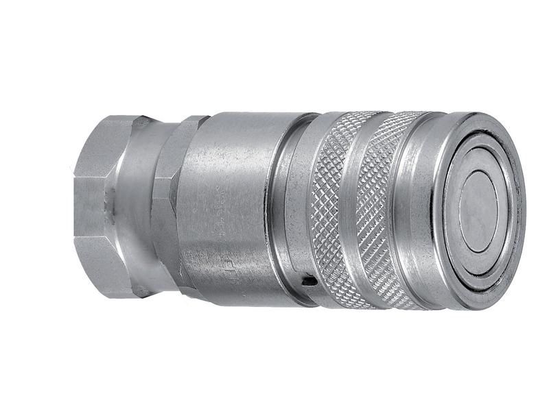 FLAT FACED COUPLING FEMALE 1/2'' BODY x 1/2'' BSP FEMALE THREAD