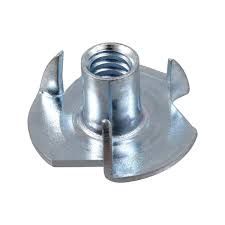 NUT M6 TEE 4 PRONG ZINC