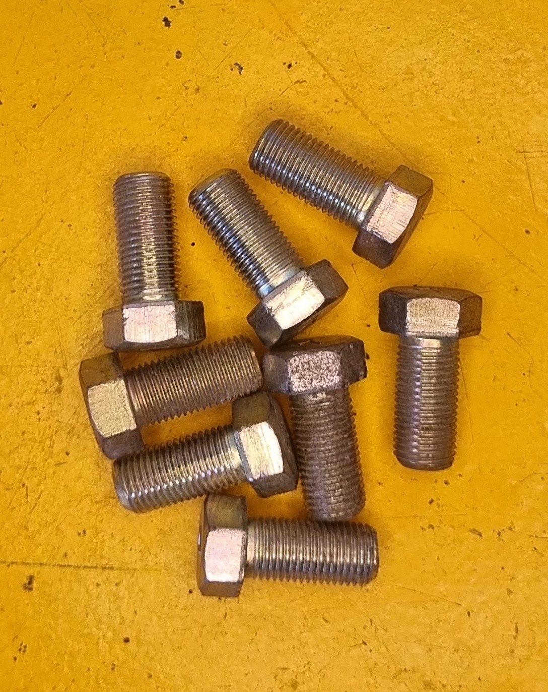 BOLT M12X25 1.25 EXTRA FINE YZP 10