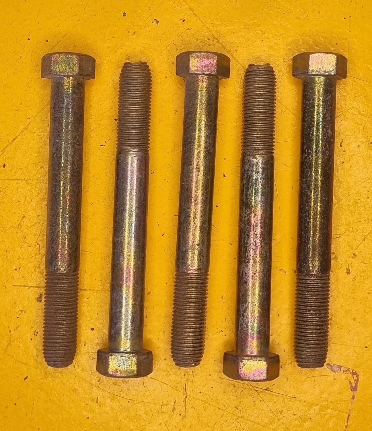 BOLT M12X100 1.25 EXTRA FINE YZP 10