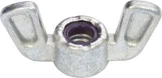 NUT 1/4 UNF WING ZINC