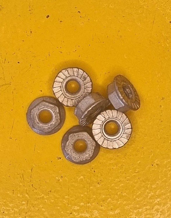 NUT FLANGE SERRATED 3/16 UNFZINC