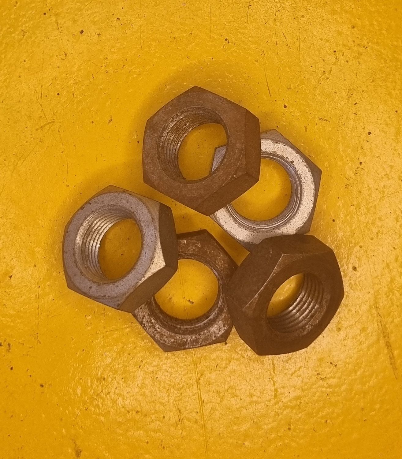 NUT 3/4 UNF HALF STEEL