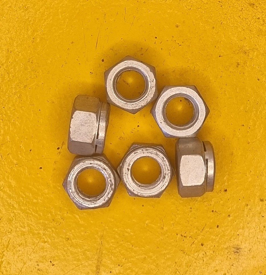 NUT 7/16 UNF DISTORTED ZINC