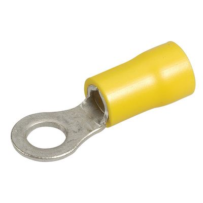 CABLE TERMINAL RING YELLOW 13MM