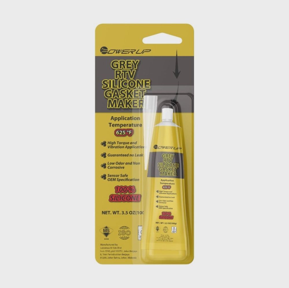 GASKET MAKER GREY RTV SILICONE POWER UP