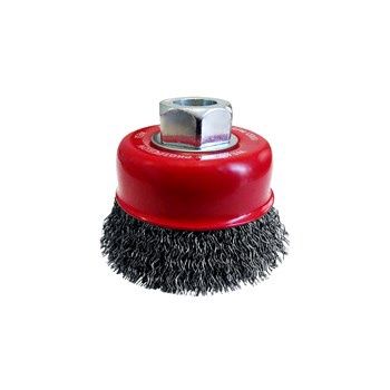WIRE BRUSH CRIMPED CUP 75MM