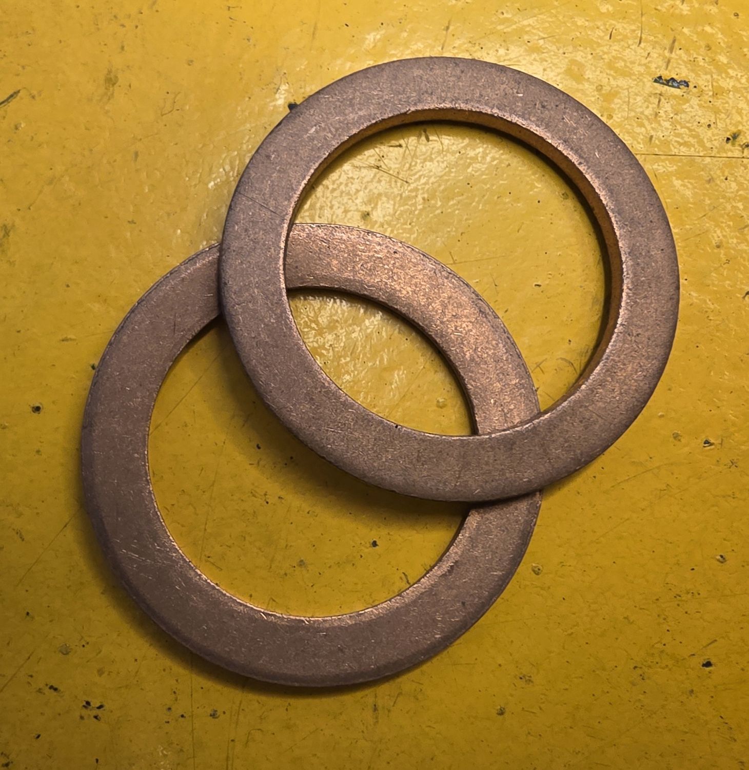 WASHER M25X35 COPPER BEVELLED