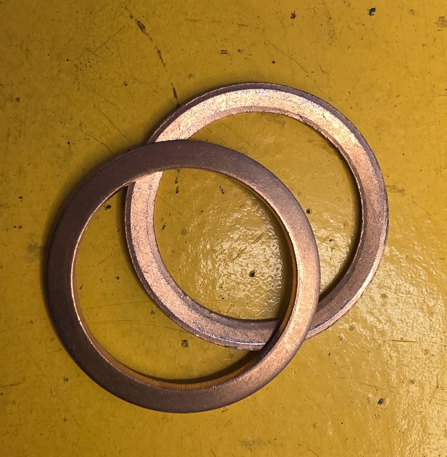 WASHER M30X38 COPPER BEVELLED