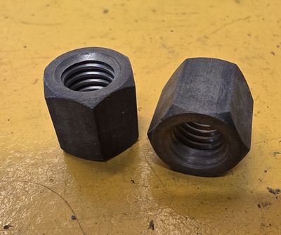 NUT 7/16X9/16 UNC BRASS