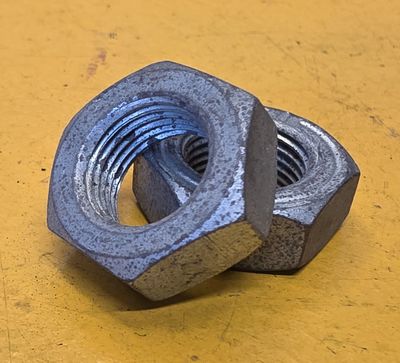 NUT 5/8 UNF HALF NUT ZINC
