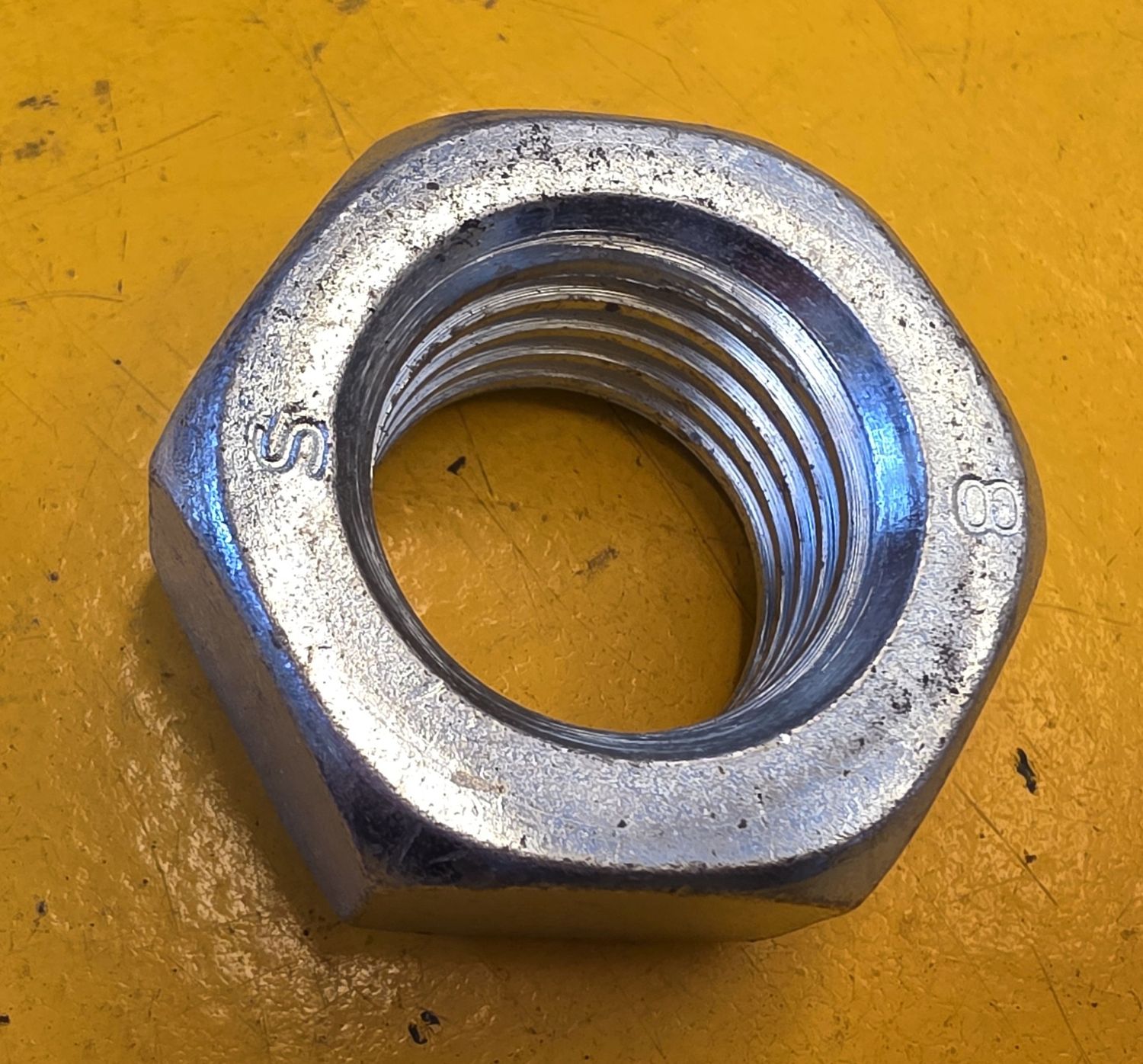 NUT M30 3.50 PITCH ZINC