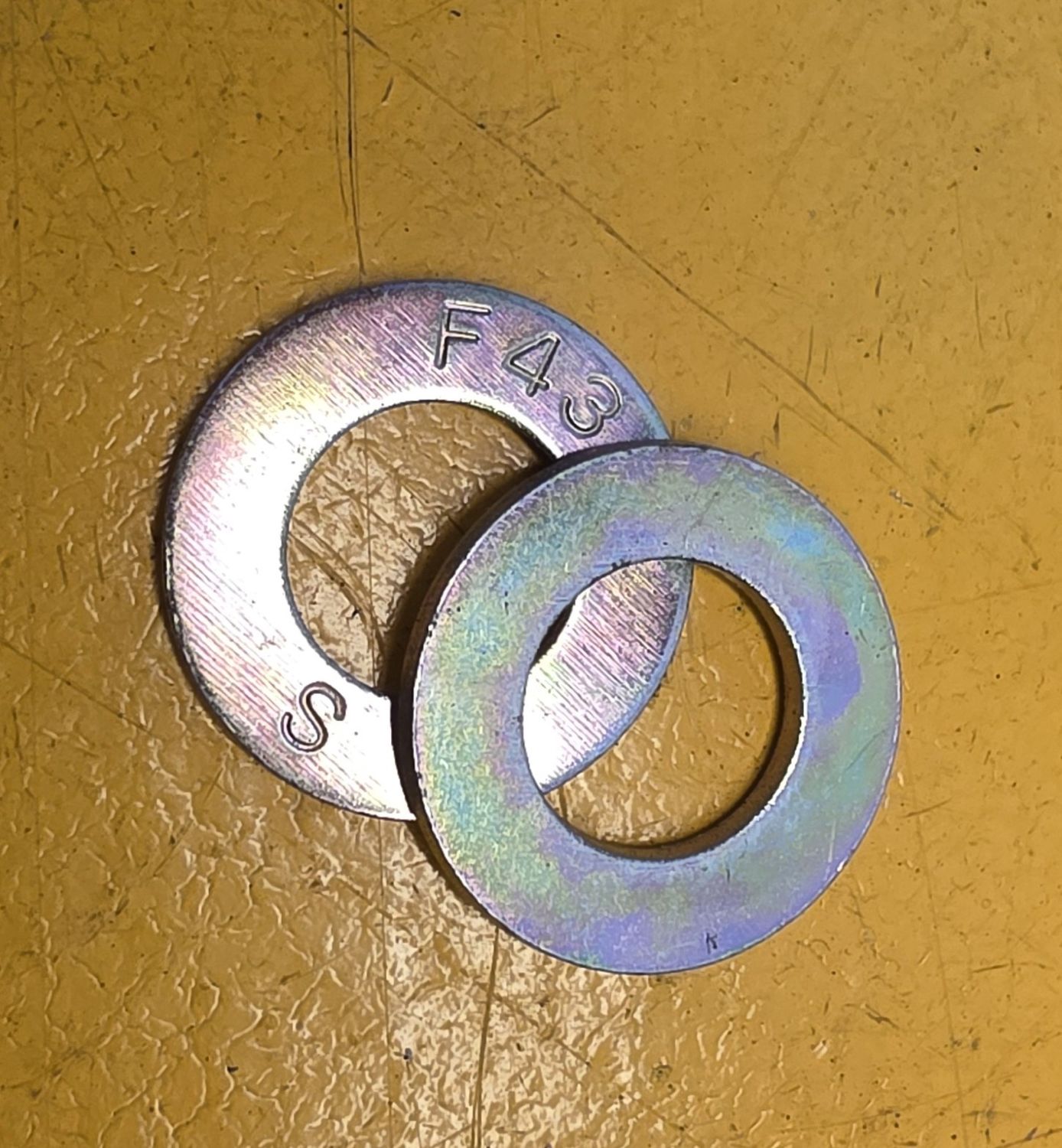 WASHER 3/8 HARDENED YZ