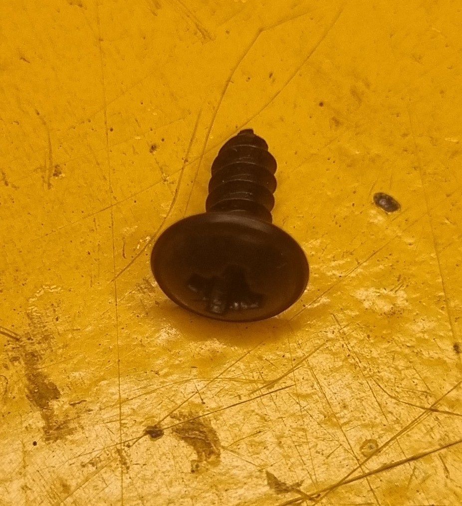 SCREW 6X3/8 MUSHROOM HEAD POZI BLACK