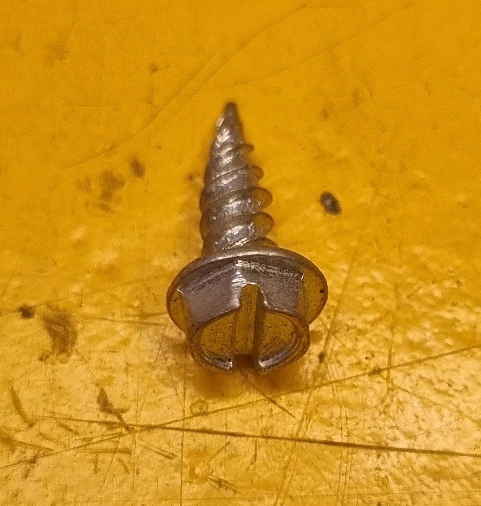 SCREW 8GX1/2 HEX SLOT HEAD ZINC