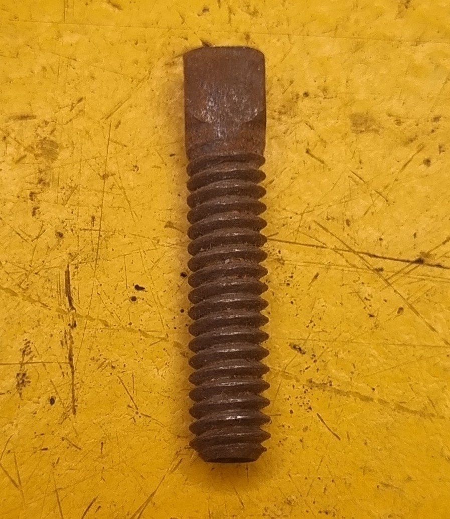 BOLT 1/4X1 BSW SQUARE HEAD BLK