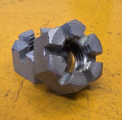 NUT 1/2 BSF CASTLE ZINC