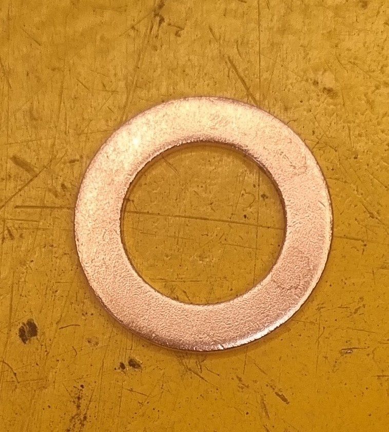 WASHER M12 SUMP COPPER TSW012A