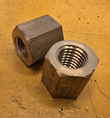 NUT 7/16X1/2 BRASS BSF