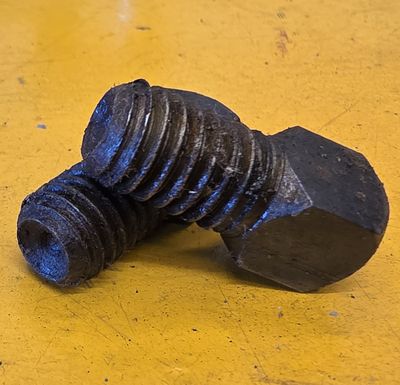 BOLT 1/2X3/4 BSW SQUARE HEAD BLK