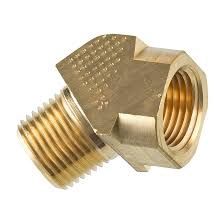 BRASS M/F 45 DEG ELBOW 1/4 (M) X 1/4 (F) BSP