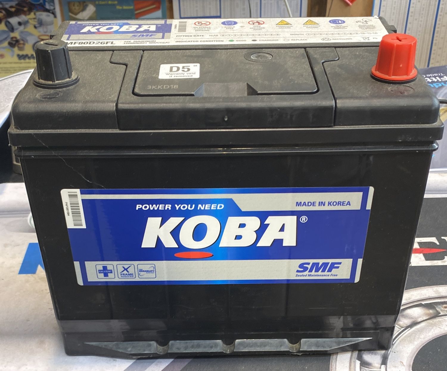 12V BATTERY   MF80D26L  600CA